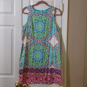 London Times printed dress Sz 14